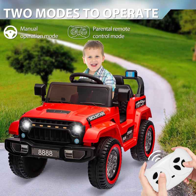 12V Kids Electric Ride-On Truck with 3 Speeds, LED Lights, Music, and MP3 Player Magic Cars 1