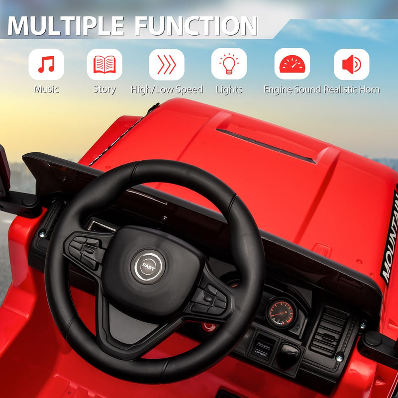 12V Kids Electric Ride-On Truck with 3 Speeds, LED Lights, Music, and MP3 Player Magic Cars 5