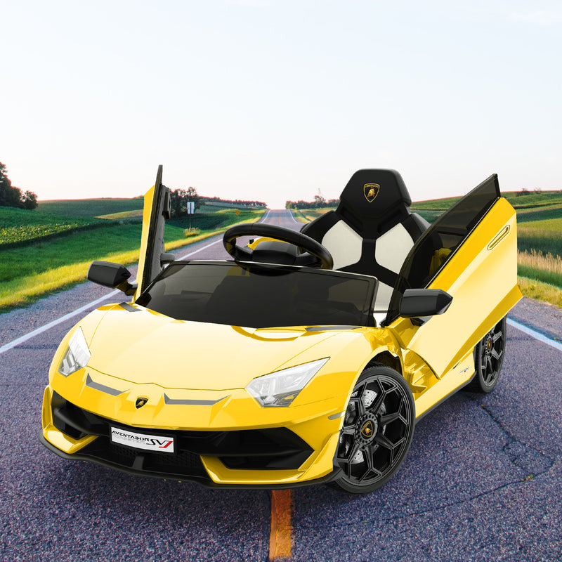 12V Licensed Lamborghini Electric Ride-On Car for Kids with LED Headlights and Remote Control Magic Cars 9