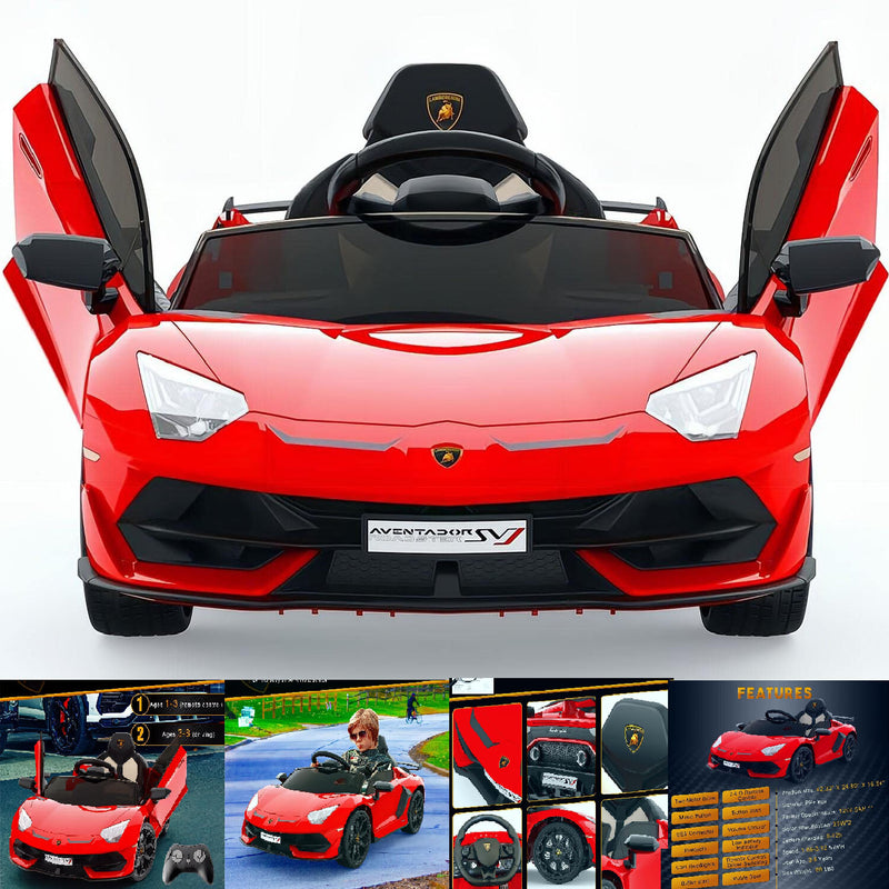 12V Licensed Lamborghini Electric Ride-On Car for Kids with LED Headlights and Remote Control Magic Cars Variant 4