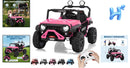 Pink 2-Seater 24V 4WD Ride-On Car for Kids with Remote Control Magic Cars 1