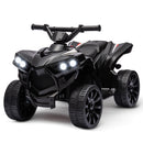 Kids Electric Ride-On ATV with Music and LED Lights, Black, 55lbs Capacity Magic Cars 1