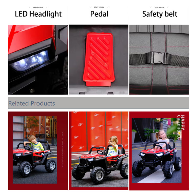 Kids Electric Ride-On Car with Remote Control, Rechargeable Battery, and 4 Motors Magic Cars 9
