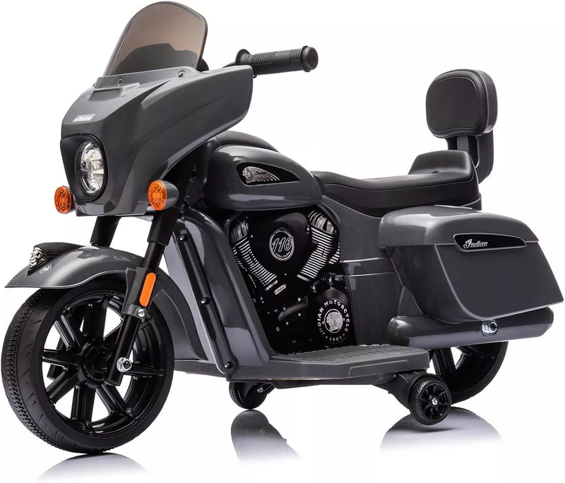 6V Toddler Ride-On Motorcycle with Music and Headlight Gray for Ages 1-3 Years Magic Cars 5