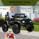 Remote Control Ride-On Truck with Spring Suspension for Kids Ages 3-8 Green Magic Cars 1