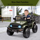 Remote Control Ride-On Truck with Spring Suspension for Kids Ages 3-8 Green Magic Cars 2