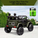 Remote Control Ride-On Truck with Spring Suspension for Kids Ages 3-8 Green Magic Cars 6
