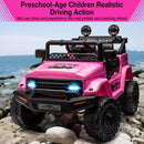Remote Control Ride-On Truck with Spring Suspension for Kids Ages 3-8 Pink Magic Cars 3