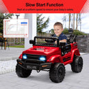 Remote Control Ride-On Truck with Spring Suspension for Kids Ages 3-8, Red Magic Cars 2
