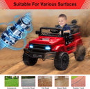Remote Control Ride-On Truck with Spring Suspension for Kids Ages 3-8, Red Magic Cars 5