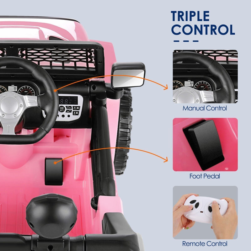 12V Electric Ride-On Car and Truck for Kids with MP3, Music, Lights, and Remote Control Magic Cars 16