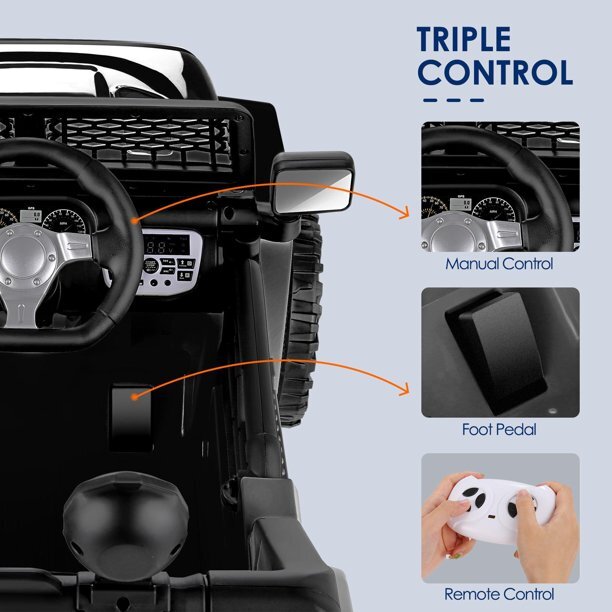 12V Electric Ride-On Car and Truck for Kids with MP3, Music, Lights, and Remote Control Magic Cars 11