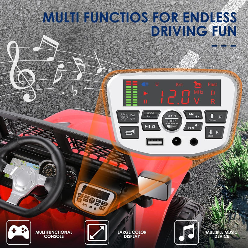 12V Electric Ride-On Car and Truck for Kids with MP3, Music, Lights, and Remote Control Magic Cars 4