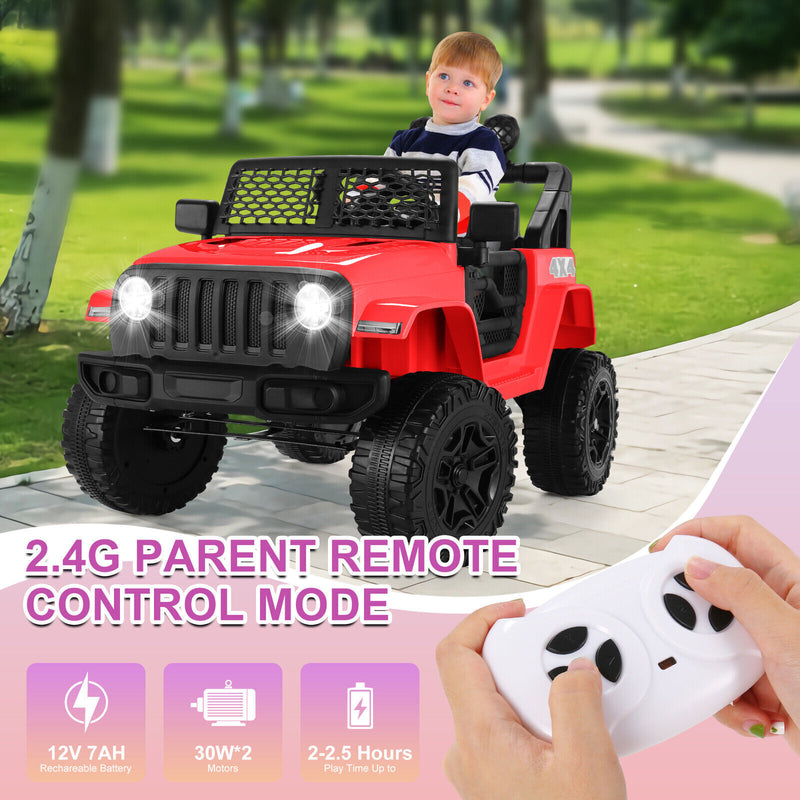 12V Electric Ride-On Truck for Kids with MP3, Lights, and Remote Control Magic Cars 2