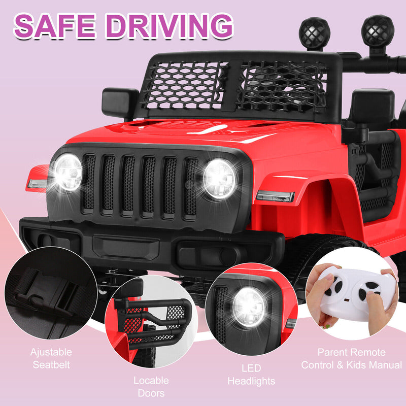 12V Electric Ride-On Truck for Kids with MP3, Lights, and Remote Control Magic Cars 3