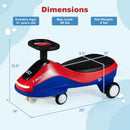 Flashy Ride-On Car with Lights and Music for Indoor Fun - Red + Blue Magic Cars 2