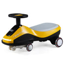 Flashy Ride-On Car with Lights and Music for Indoor Fun - Yellow + Black Magic Cars 1