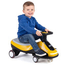Flashing Wheel Ride-On Car with Front Light and Music Speaker for Indoor and Outdoor Fun - Yellow + Black Magic Cars 1