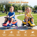 Flashing Wheel Ride-On Car with Front Light and Music Speaker for Indoor and Outdoor Fun - Yellow + Black Magic Cars 5