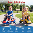 Electric Ride-On Car with LED Wheels, Headlight, and Sound System for Outdoor Fun - Red + Blue Magic Cars 5