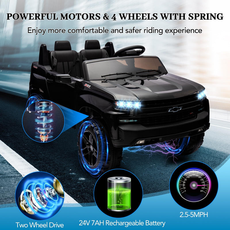 24V 2-Seater Ride-On Truck with Remote Control and 4-Spring Suspension Magic Cars 8
