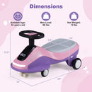 Flashing Wheel Ride-On Car with Music Speaker for Kids 3 and Up Magic Cars 1