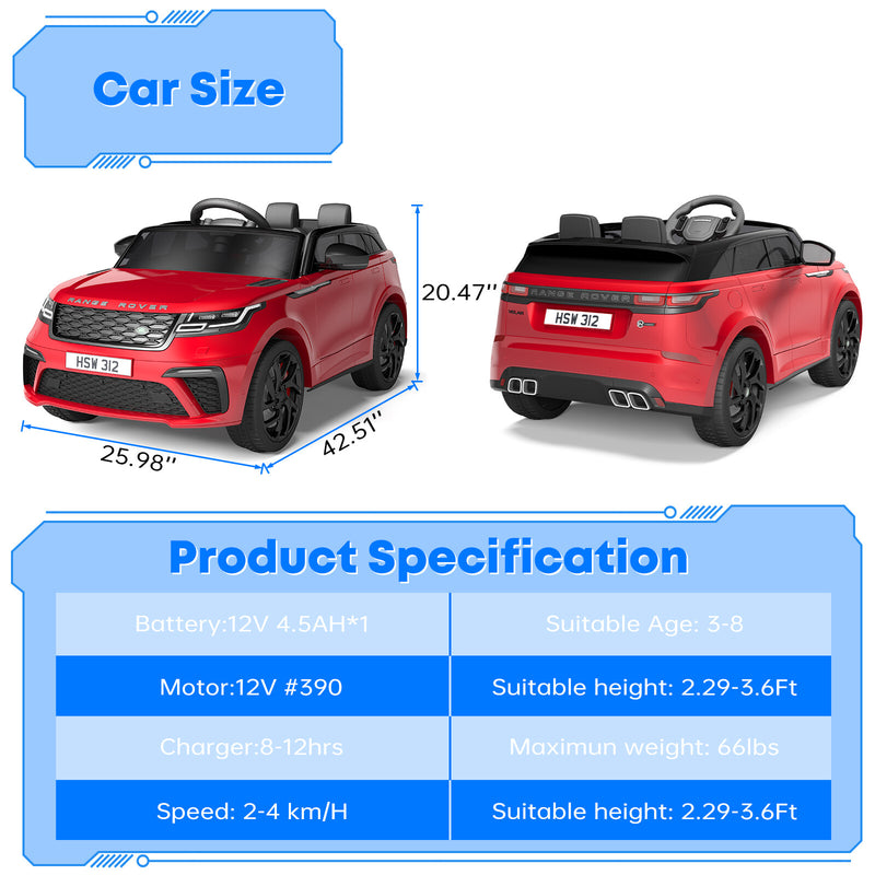 12V Electric Ride-On Car for Kids Ages 4-8 with Parent Remote Control Magic Cars 21