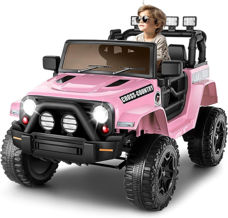 12V Large Battery-Powered Electric Ride-On Truck with Remote for Kids Magic Cars 11