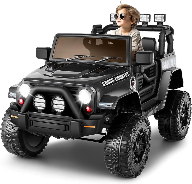 12V Large Battery-Powered Electric Ride-On Truck with Remote for Kids Magic Cars 12
