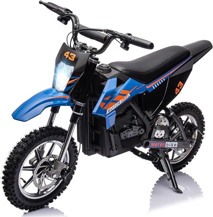 36V Battery-Powered Off-Road Dirt Bike for Kids with Headlight Magic Cars 6