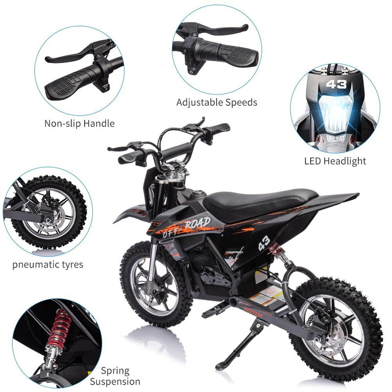 Kids 36V Battery-Powered Electric Off-Road Dirt Bike Toy Magic Cars 21