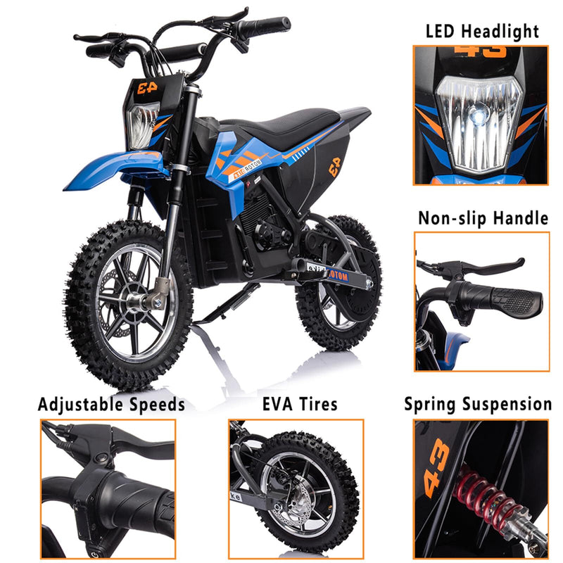 Kids 36V Battery-Powered Electric Off-Road Dirt Bike Toy Magic Cars 3