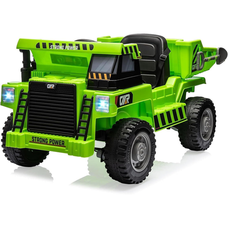 12V Kids Electric Ride-On Dump Truck with 4 Wheels and Remote Control Magic Cars 17