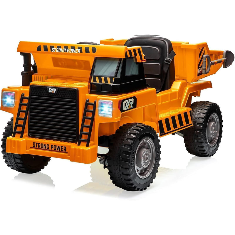 12V Kids Electric Ride-On Dump Truck with 4 Wheels and Remote Control Magic Cars 23
