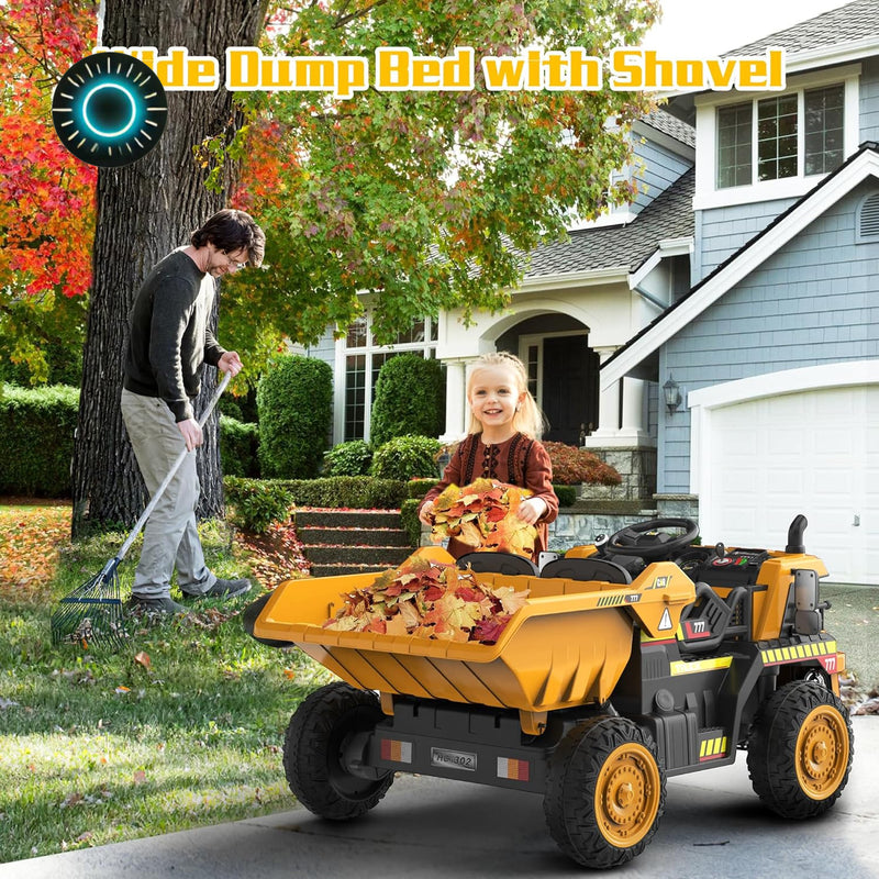 12V Electric Ride-On Dump Truck with Remote Control and Adjustable Dump Bed Magic Cars 2