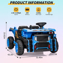 Electric 24V Ride-On Dump Truck for Kids with 2 Seats and Remote Control Shovel Magic Cars 2