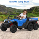 Kids Electric Dump Truck with Remote Control, 24V Bed Shovel and Music Features Magic Cars 6