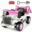 Electric Ride-On Dump Truck for Kids with Remote Control and Functional Dump Bed Magic Cars 12