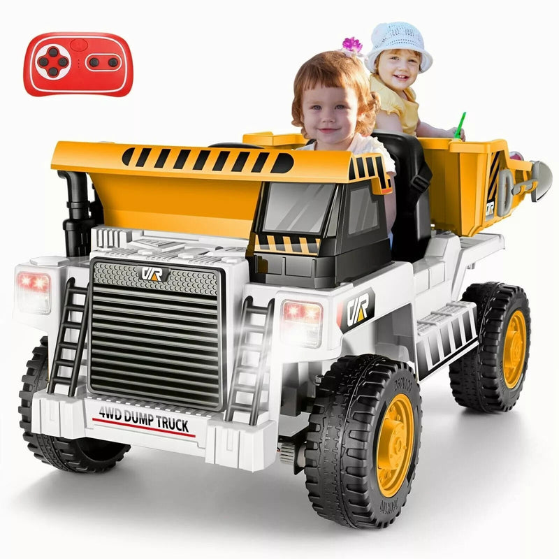 Electric Ride-On Kids Dump Truck with Remote Control and Functional Dump Bed Magic Cars 13