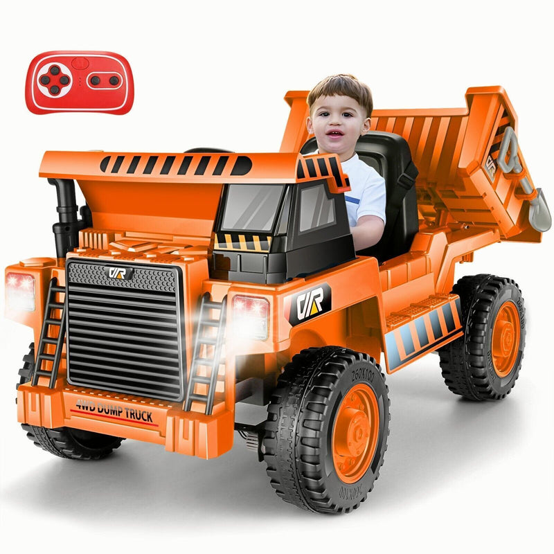 Electric Ride-On Kids Dump Truck with Remote Control and Functional Dump Bed Magic Cars 15