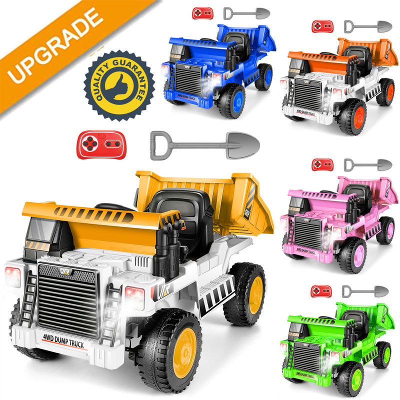 Electric Ride-On Kids Dump Truck with Remote Control and Functional Dump Bed Magic Cars 17