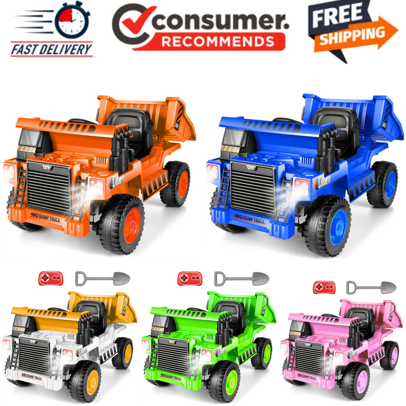 Electric Ride-On Kids Dump Truck with Remote Control and Functional Dump Bed Magic Cars 7