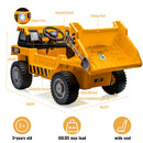 Electric Ride-On Dump Truck for Kids with Remote Control and Functional Dump Bed Magic Cars 12