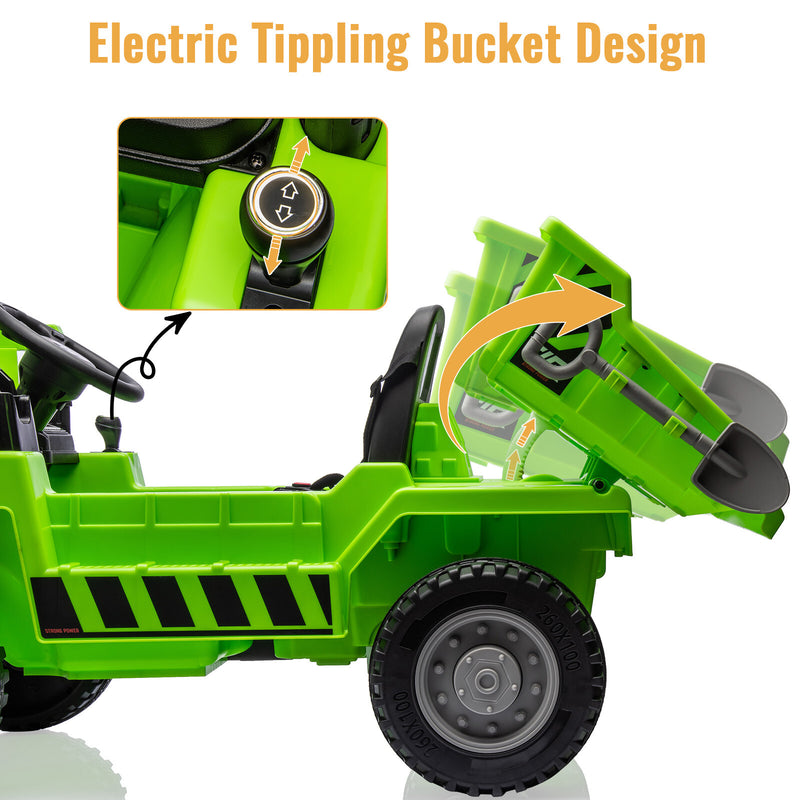 Electric Ride-On Dump Truck for Kids with Remote Control and Functional Dump Bed Magic Cars 7