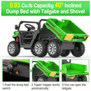 Electric Ride-On Dump Truck with Remote Control 4WD UTV for Kids Magic Cars 3