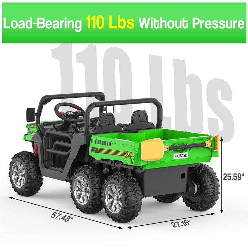 Electric Ride-On Dump Truck with Remote Control 4WD UTV for Kids Magic Cars 5