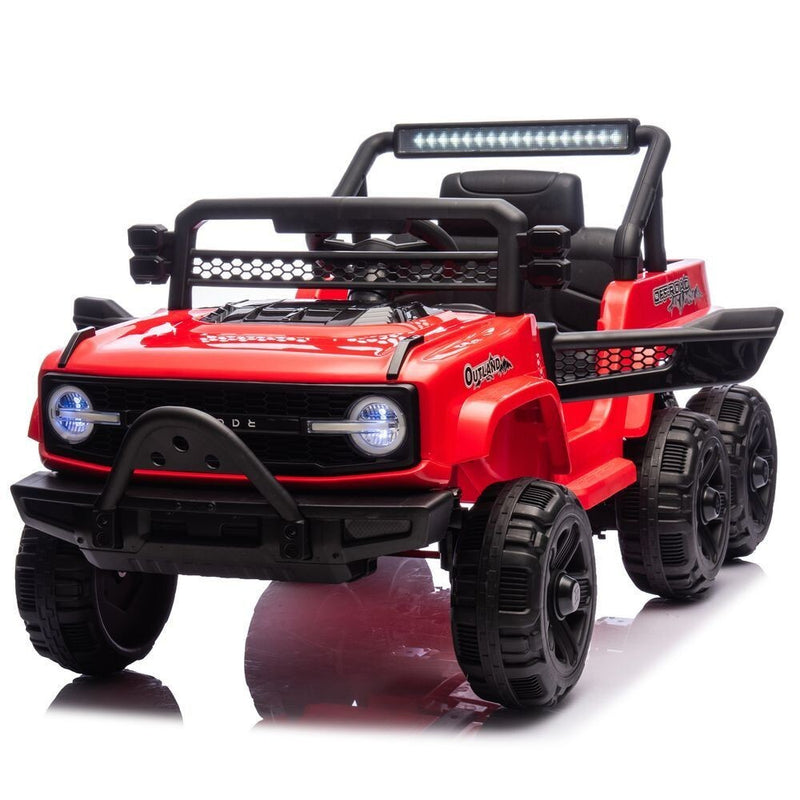 Kids Ride-On Dump Truck Toy with Parent Remote Control and LED Lights Magic Cars 2
