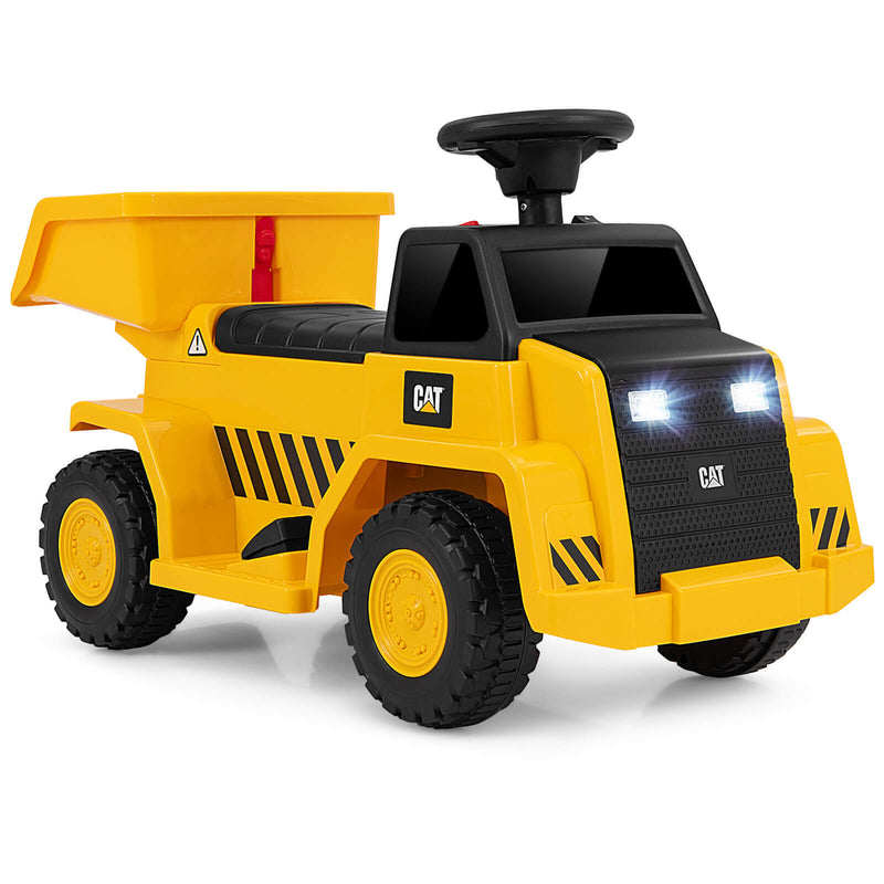 Ride-On Dump Truck with One-Button Start, Horn, Adjustable Dump Bed, and Treaded Wheels Magic Cars 0