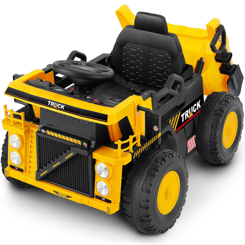 12V Ride-On Dump Truck Toy for Kids with Functional Dump Bed and Shovel Magic Cars Variant 0