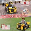 12V Ride-On Dump Truck Toy with Functional Dump Bed and Shovel for Kids Magic Cars 4